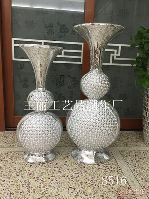 【王麗工藝品歐式時尚玻璃鋼落地大花瓶辦公樓酒店裝飾樹脂工藝擺件】潮州市楓溪區王麗涂料經營部 - 產品庫