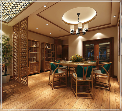 貴陽《中鐵閱山湖》中式裝修設計案例|空間|室內設計|與你乾聊 