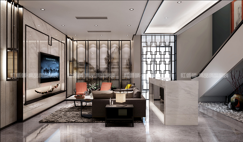 紅螞蟻裝飾新中式風(fēng)格效果圖|室內(nèi)設(shè)計|空間/建筑|江蘇紅螞蟻裝飾 - 原創(chuàng)設(shè)計作品 