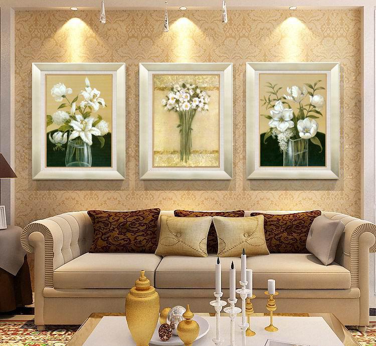 歐式百合裝飾畫 為現代客廳增添優雅與生機